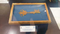 Key of the city of Chicago preserved at the historical museum of AM in Vigna di Valle